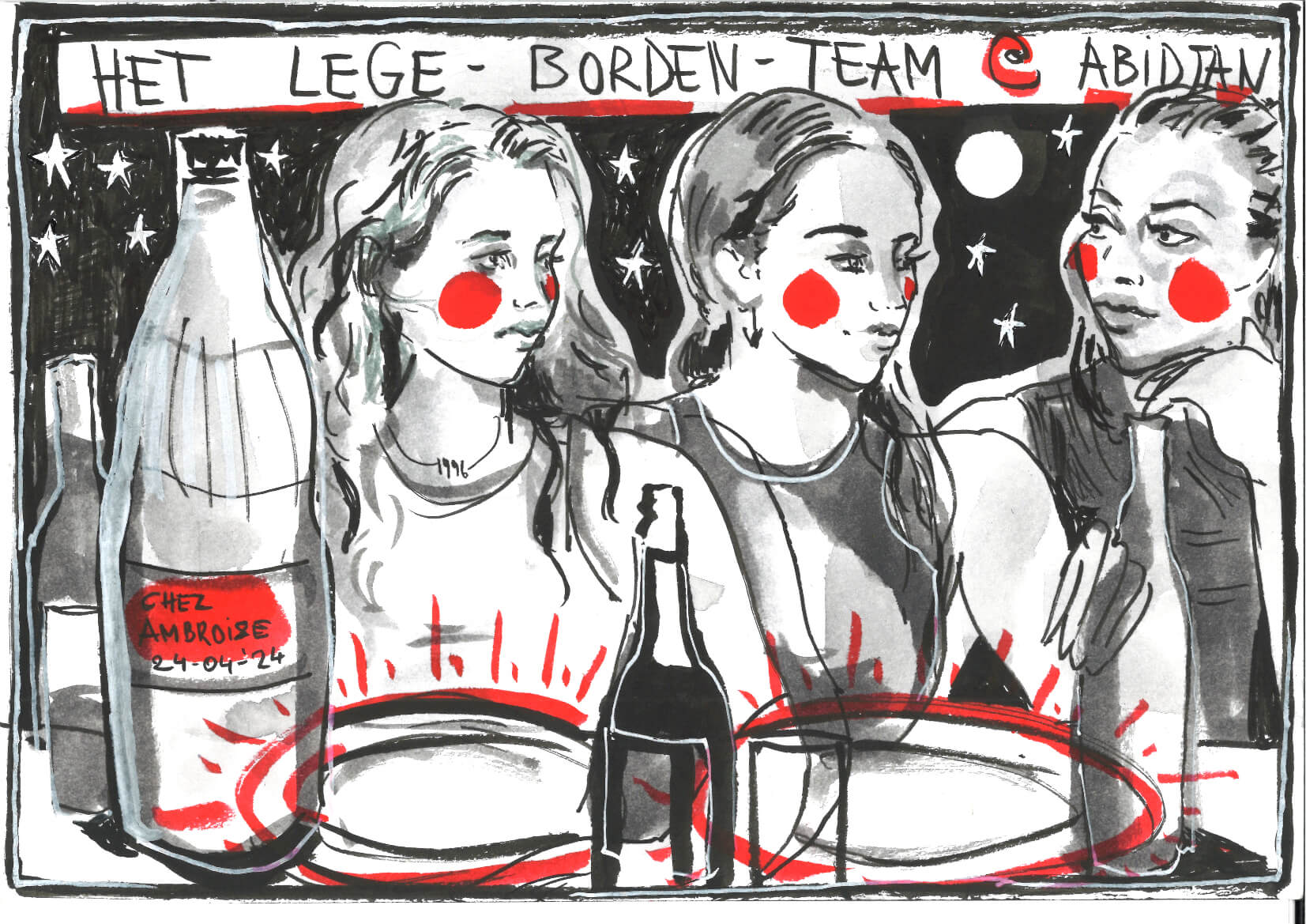 Het lege borden - team @ Abidjan