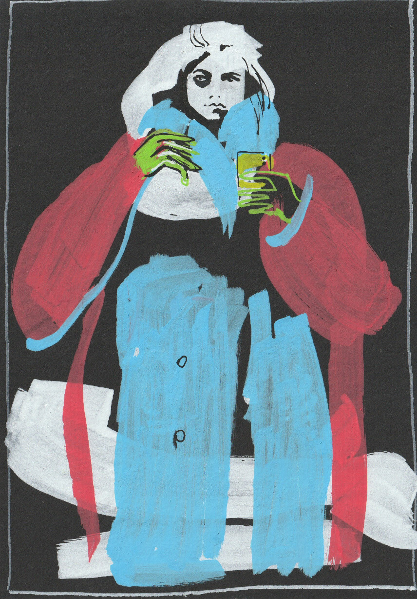 Selfie with absynth hands